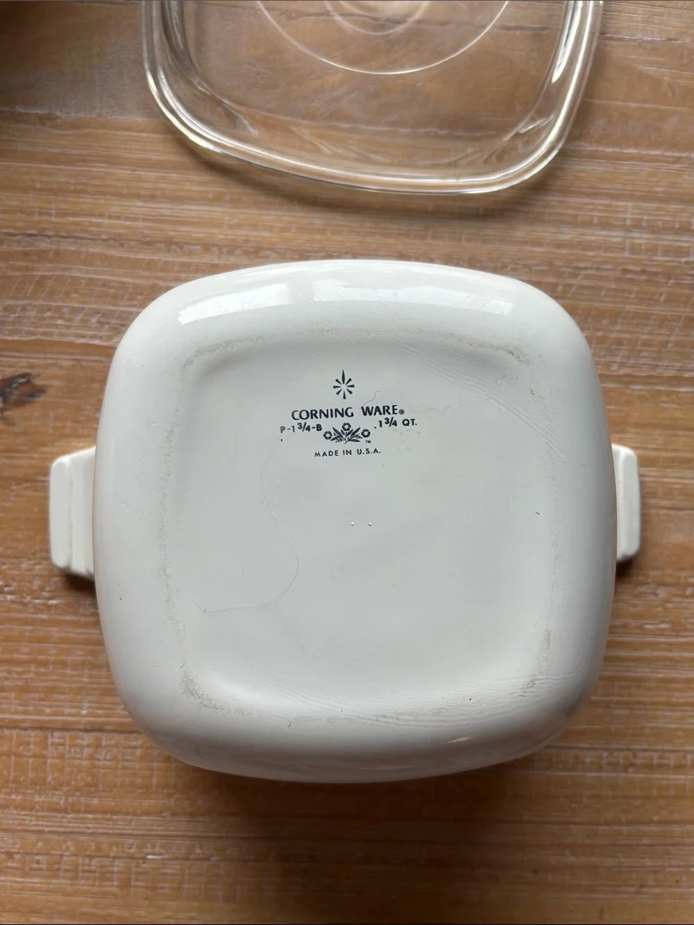 Vintage  CorningWare Blue Cornflower Casserole Dish & Glass Lid.